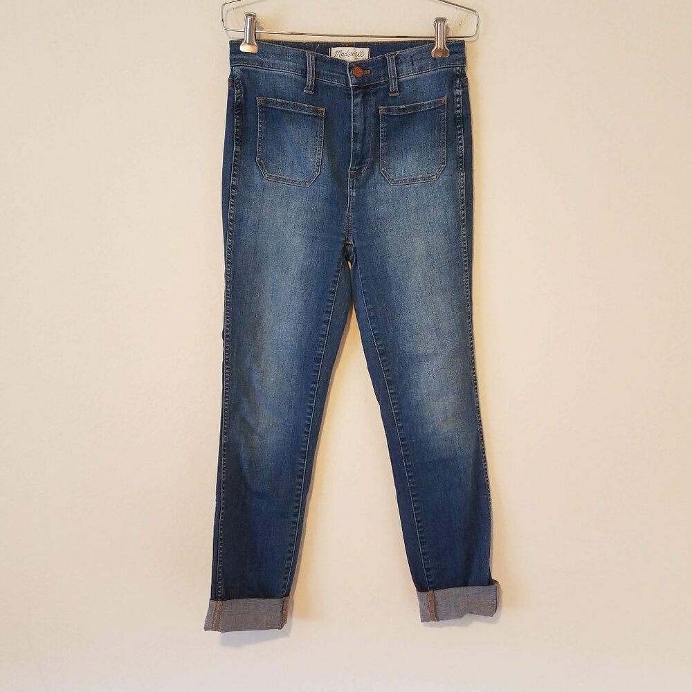 Madewell Jeans Blue Womens 26 High Waisted Sailor Jeans Medium Wash E0494